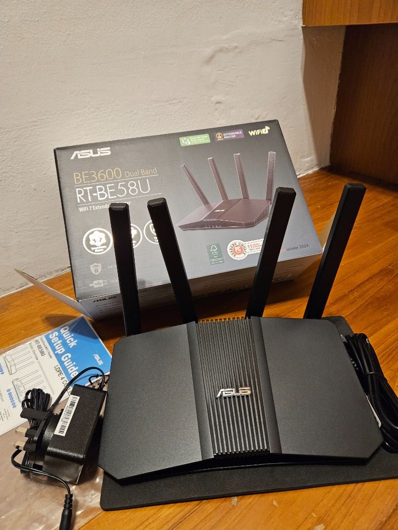 ASUS RT-BE58U BE3600 WiFi 6E Router, Computers &amp; Tech, Parts ...
