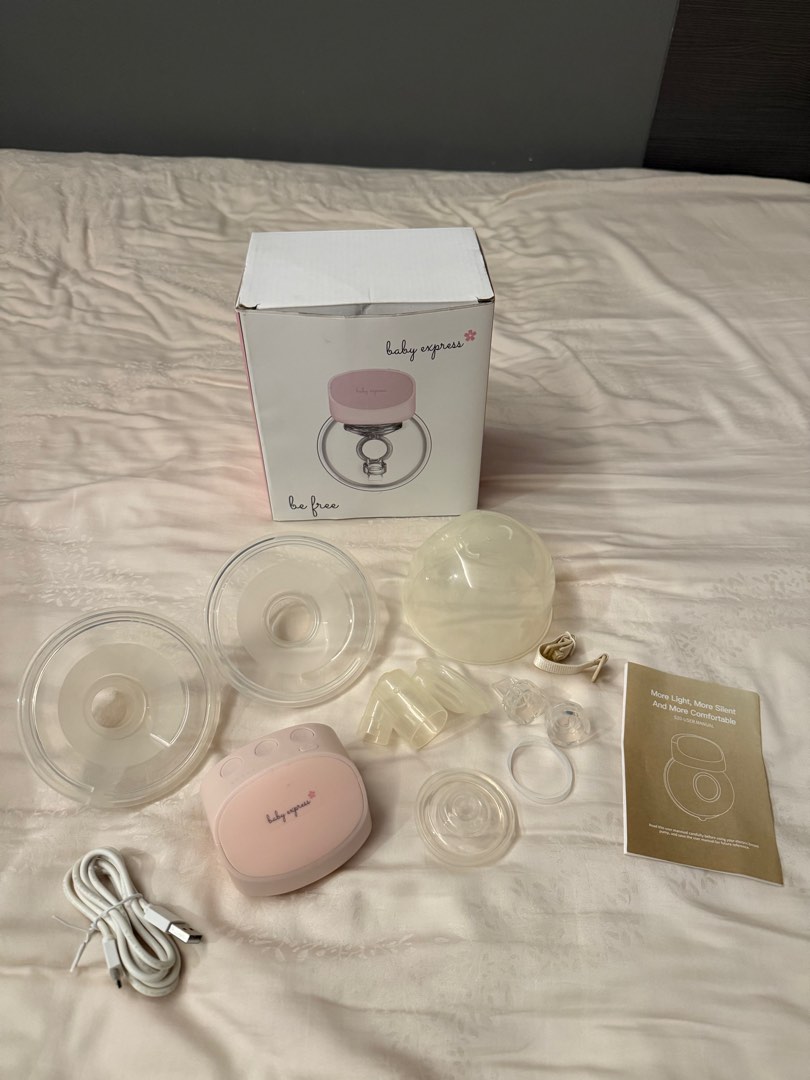 Baby Express Be Free Wearable Breast Pump V5, Babies & Kids, Nursing ...