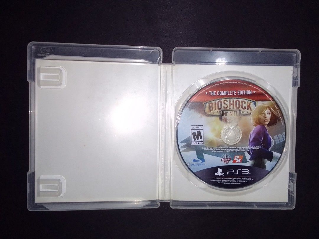 BioShock Infinite: The Complete Edition - PS3 (Category: PlayStation) located in Baguio. Submitted by eskimoprime (Listing ID 1407081424, Image 3). Description: Notes: - Includes all dlc - Tested and working - Very rare - Purchased in the U.S. - Feel free to pm for more pics.