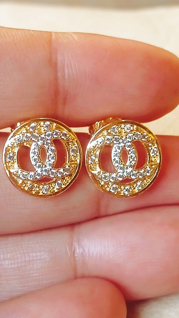 Chanel earrings from japan (Category: Luxury Accessories) located in Manila. Submitted by osaze_27japanbags (Listing ID 1407015466, Image 1). Description: Chanel earrings from japan no flaws with markings with gift box kindly pm me.