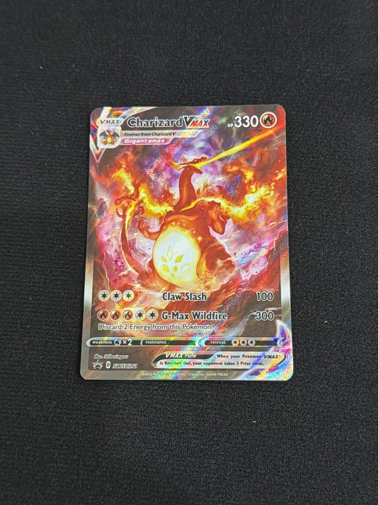 Charizard Vmax (Category: Toys & Games) located in Melaka Tengah. Submitted by harushoppp (Listing ID 1407168049, Image 1). Description: .