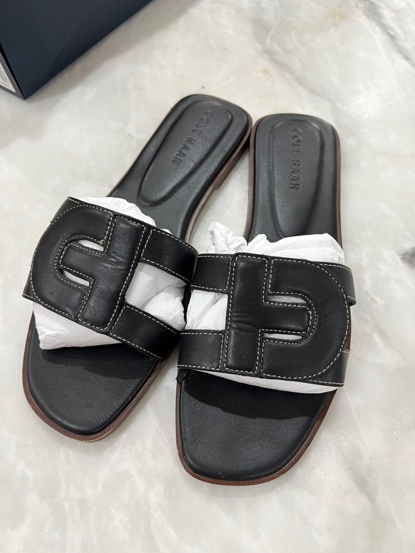 Cole Haan Chrisee Sandals Black Size 7 (Category: Sandals) located in Davao. Submitted by firsttimemother (Listing ID 1407191414, Image 1). Description: Preloved Cole Haan Chrisre Sandals Black Size 7 RFS: wrong size Bought for P9,995.00.