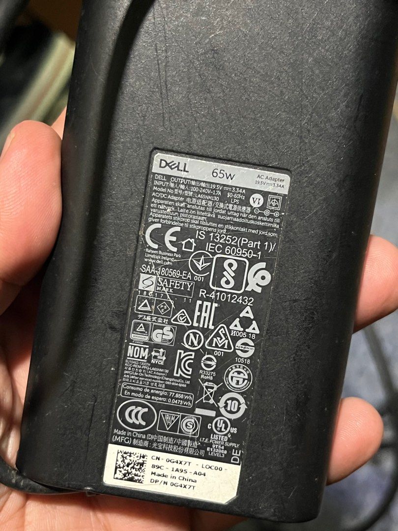 Dell 65W Laptop Charger (Category: Chargers) located in Manila. Submitted by guyfromnowhere9 (Listing ID 1407160738, Image 2). Description: .