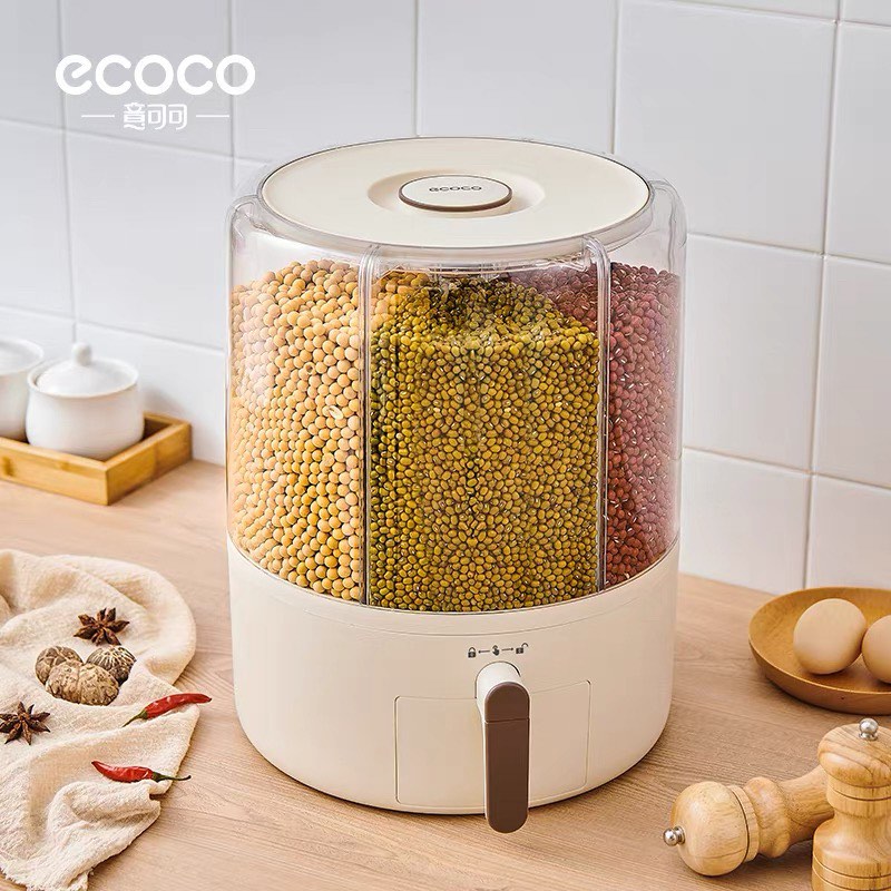 [Ecoco] Rice Storage Box for Grains and Cereals, Furniture & Home ...