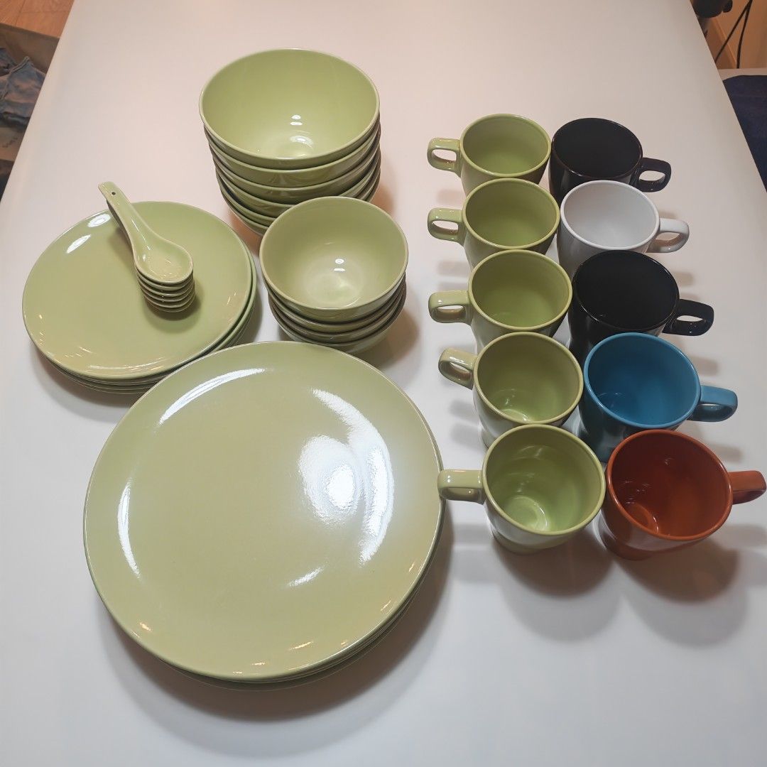 Complete Dinnerware Set Ikea Complete Dinnerware Set - Plates, Bowls, Cups, and Spoons ...