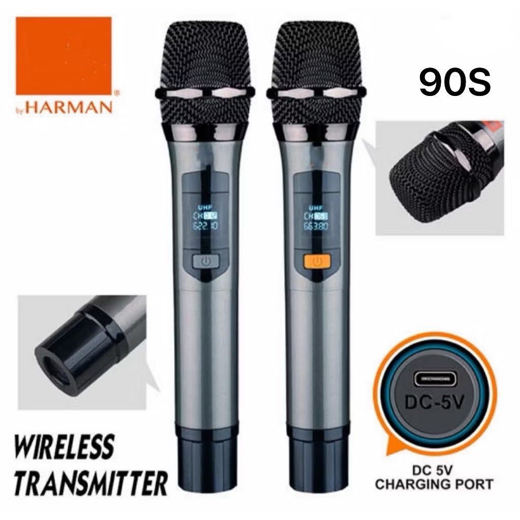 JBL 90S Universal Wireless Microphone (Category: Microphones) located in Manila. Submitted by adrianepad88570 (Listing ID 1407057959, Image 2). Description: - JBL 90S Wireless Microphone Set - Includes two microphones - Receiver included - Comes with batteries and charging cable - Features microphone holders - Each microphone has an LCD screen - DC-5V charging port on each microphone - Packaged in a convenient carrying case.