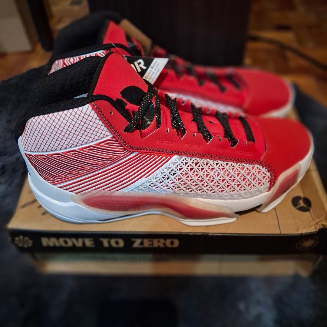 Jordan 38 PF (Category: Sneakers) located in Quezon City. Submitted by markdho (Listing ID 1407000588, Image 1). Description: Air Jordan 38 PF Size 13 Brand New ( Fitted Only ) 💯Legit Meet Up : Gateway Mall | Riverbanks Mall MOP : Gcash | Security Bank.