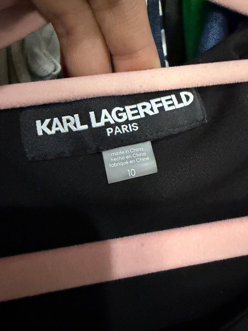 Karl Lagerfeld Black Dress (Category: Dresses) located in Taguig. Submitted by Zyannah (Listing ID 1407076144, Image 3). Description: Brand new with Tag and bought in the US. No issues to discuss since it is unused. Zipper closure. Can fit Medium to semi XL. Semi stretchable fabric. Very nice. Plus sf. No rush shipping please Note: Except as expressly provided herein, all payments made will be irrevocable, non-refundable, and non-creditable. No R
