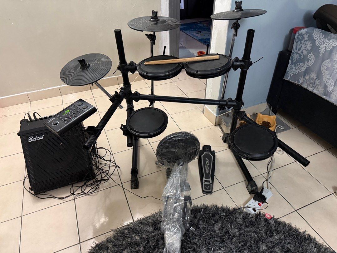 Medeli DD505 Digital Electronic Drum Set with Belcat Amplifier, Hobbies ...