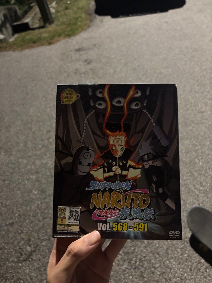 Naruto DVD (Category: CDs & DVDs) located in Shah Alam. Submitted by amirlqman (Listing ID 1407124157, Image 3). Description: Naruto Shipuden DVD Japan Volume 496-519, 520-543, 568-591 Rm70 for all. 520-543 (free).