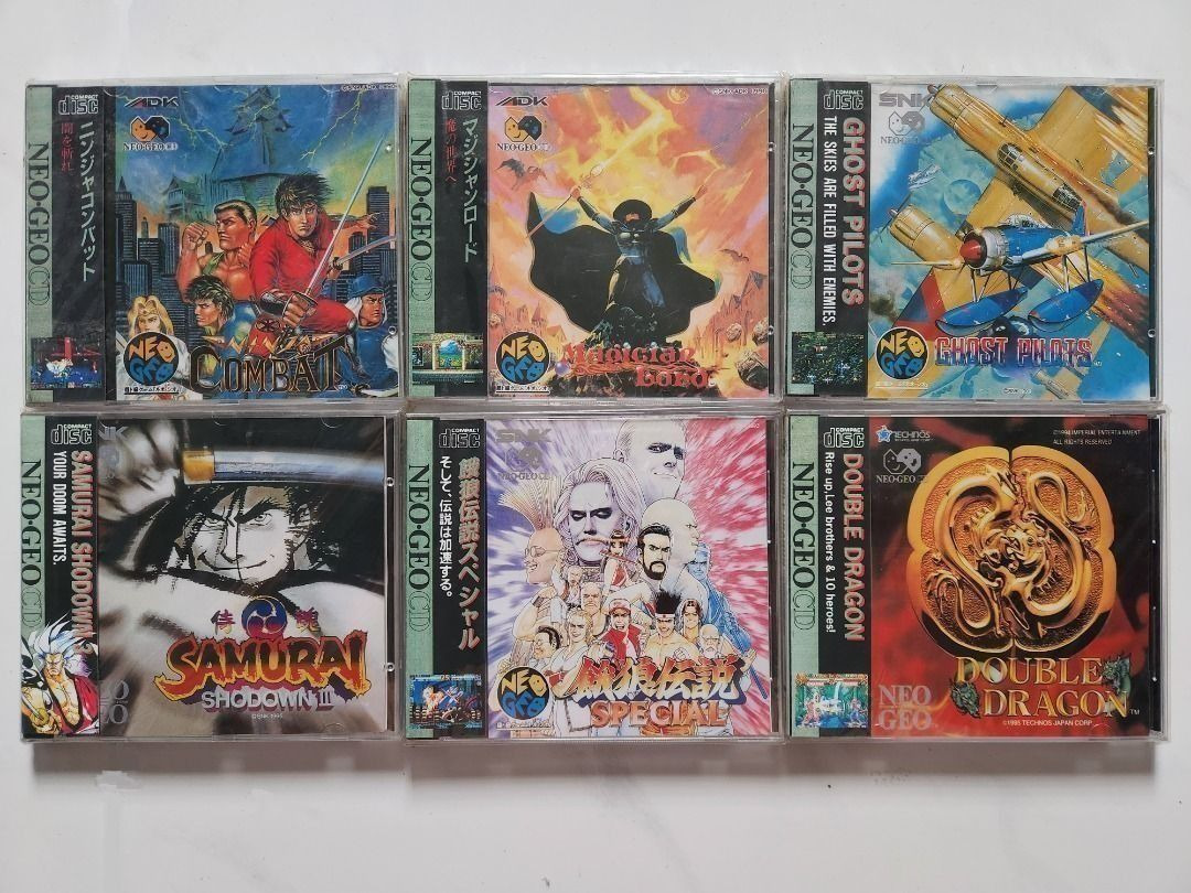 Neo Geo CD 3rd Party Ninja Commando , Magician Lord , Fatal Fury ...