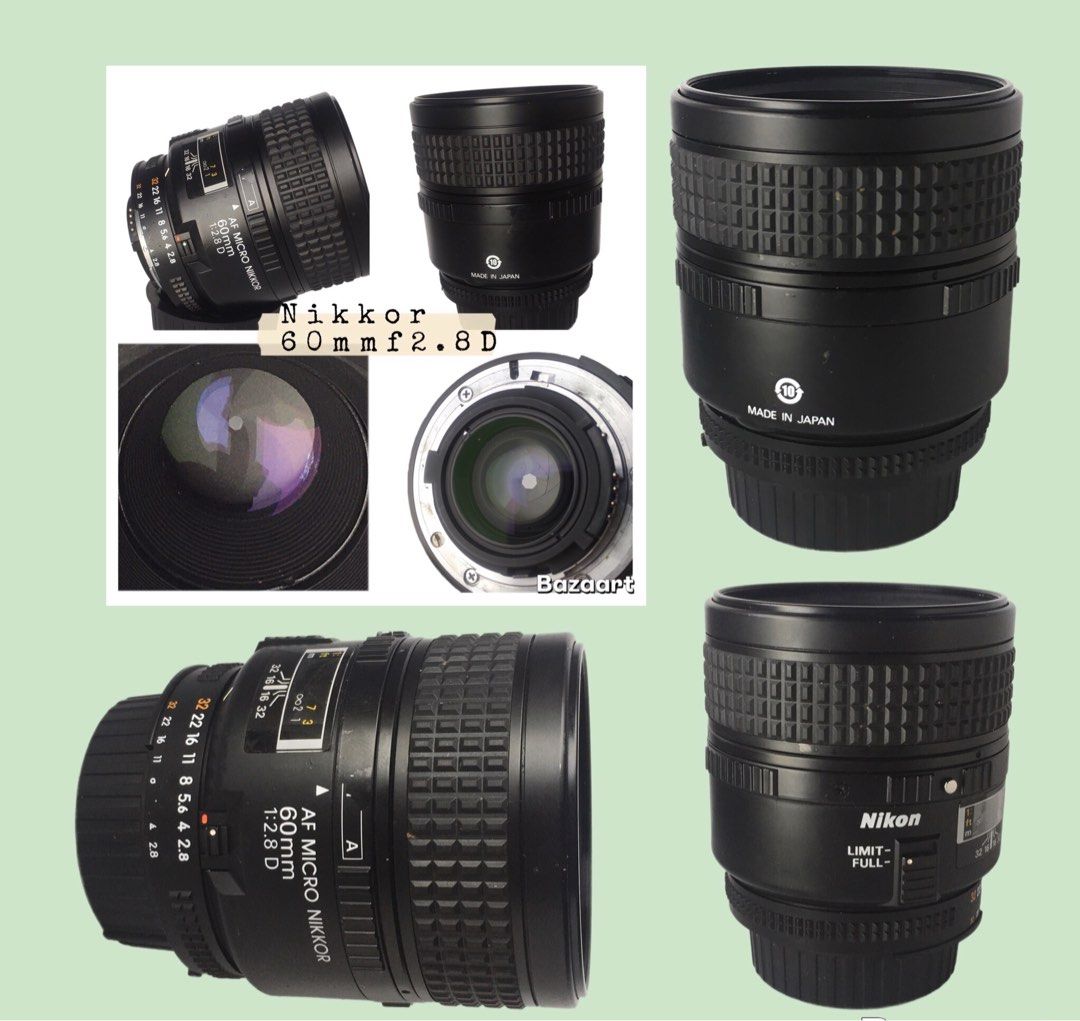 Nikon nikkor micro AF 60Mm2.8D (Category: Lens & Kits) located in Las Pinas. Submitted by film101 (Listing ID 1407008384, Image 1). Description: Nikkor micro 60mmf2.8 D Manual focus lens Can adapt to any dslr nikon Pls check the compatability with Motorized body and ifyou want to try to use it with mount adapter try to ask your companion to avoid hassles ---//// Condition of lens No haze No fungus Snappy aperture Tiny dust and speck came from len