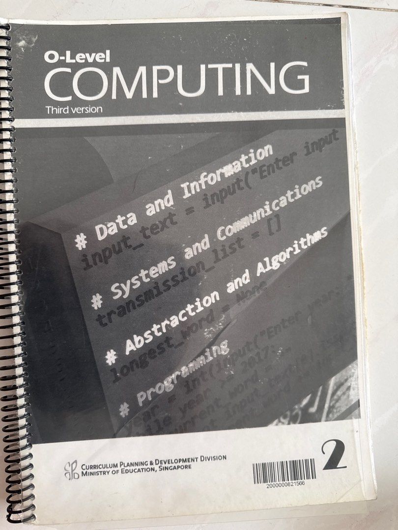 O-Level Computing Textbook (Third Version), Hobbies & Toys, Books ...