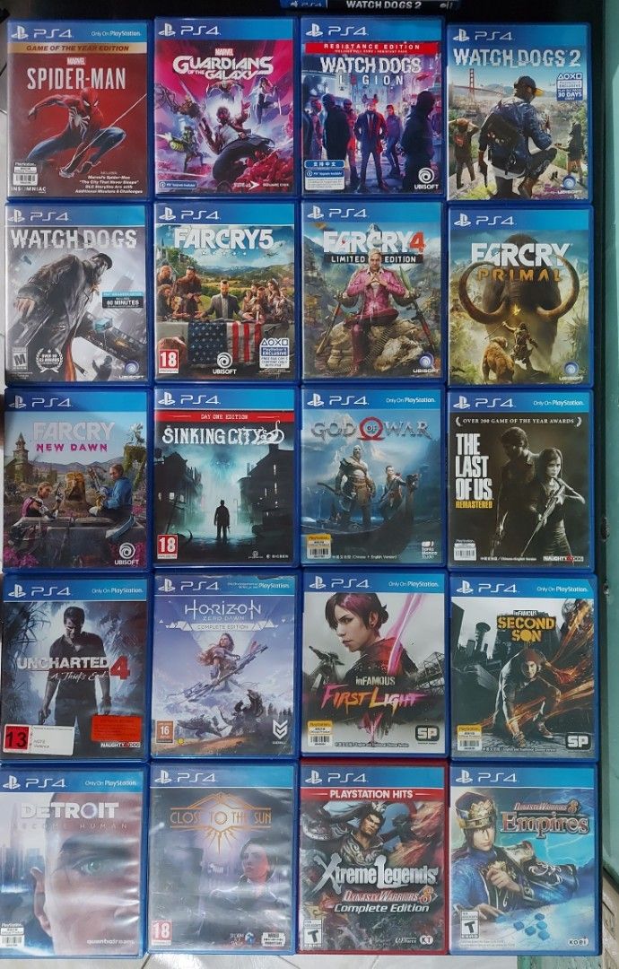 PS4 & PS5 GAMES (Category: PlayStation) located in Santa Rosa. Submitted by agentred1142 (Listing ID 1407184290, Image 2). Description: PS4/PS5 GAMES FOR SALE Location: STA ROSA LAGUNA - MEET UP/ LALAMOVE/ JNT/ LBC(COP) - SLIGHT NEGOTIBALE - NO BUNDLE PRICE/NOT IN RUSH PM FOR THE PRICE.