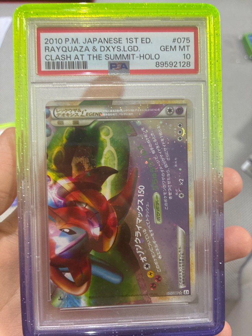 PSA 10 Japanese Rayquaza & Deoxys Legend Cards, Hobbies & Toys, Toys &  Games on Carousell
