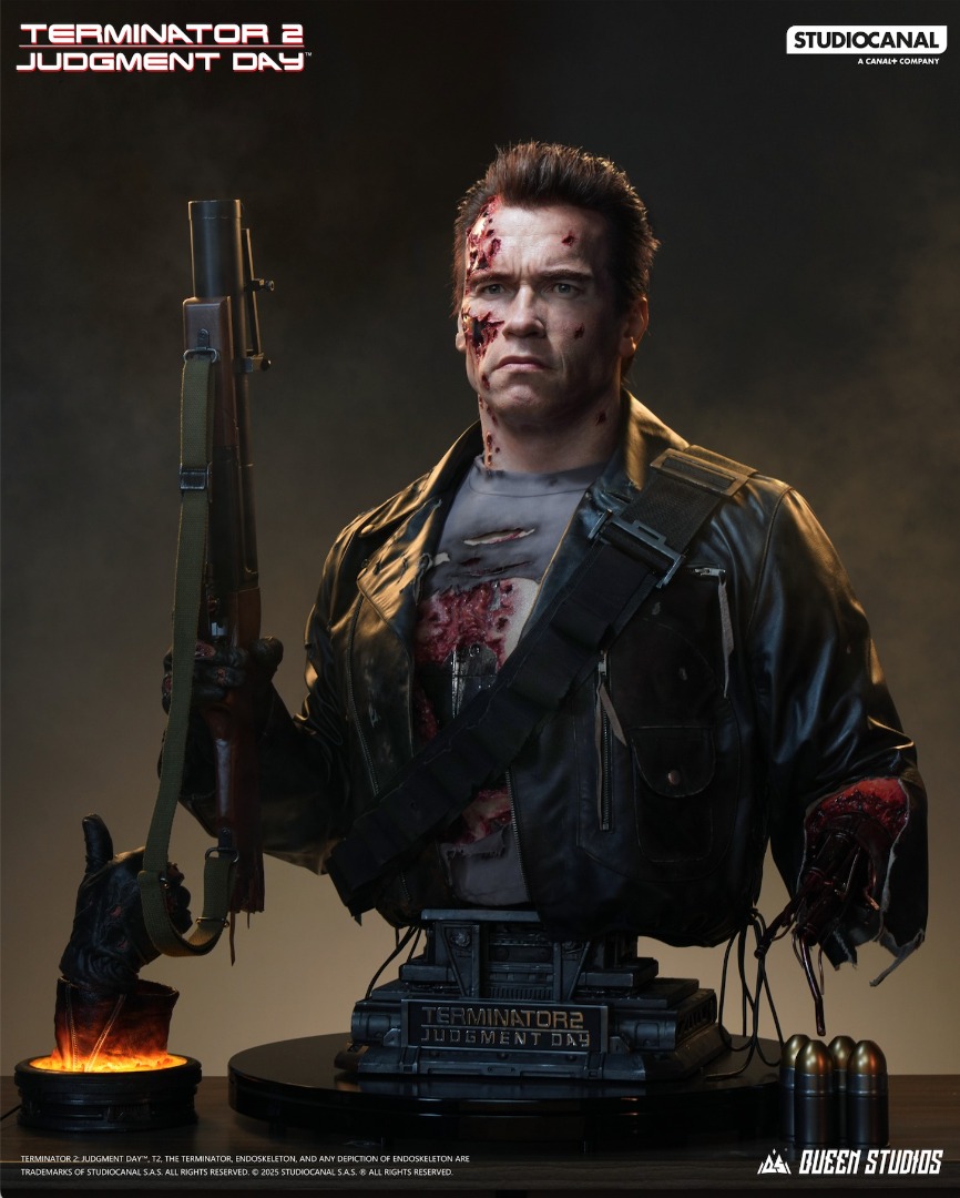 Queen studios - Terminator 2 - T-800 Life Size Bust Figurine