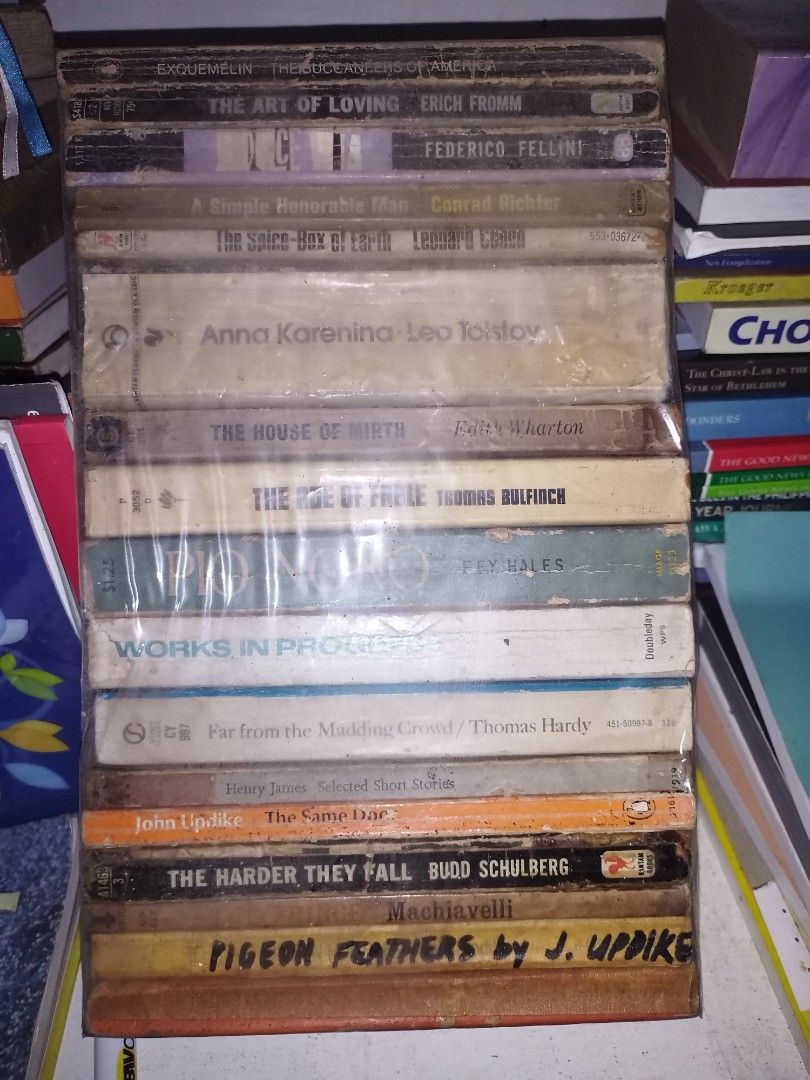 Rare old novels #3(11/17/2025) (Category: Storybooks) located in Dasmarinas. Submitted by monc.monc (Listing ID 1407020077, Image 1). Description: PRICE VARIES -------------- NOTE:Very old books. Complete . Heavily used. Expect some writings on page margins and edges(also by the owner) , higlighted lines , brownish(age tanning), yellowish, brittle, spots, dusts, warp, and creases,tears but not the text. Don't raise your expectations highly. PRICE