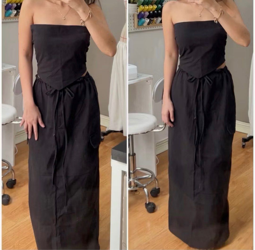 Smocked tube top drawstring skirt with pockets (Category: Sets or Coordinates) located in Antipolo. Submitted by aecee23 (Listing ID 1407028627, Image 1). Description: .