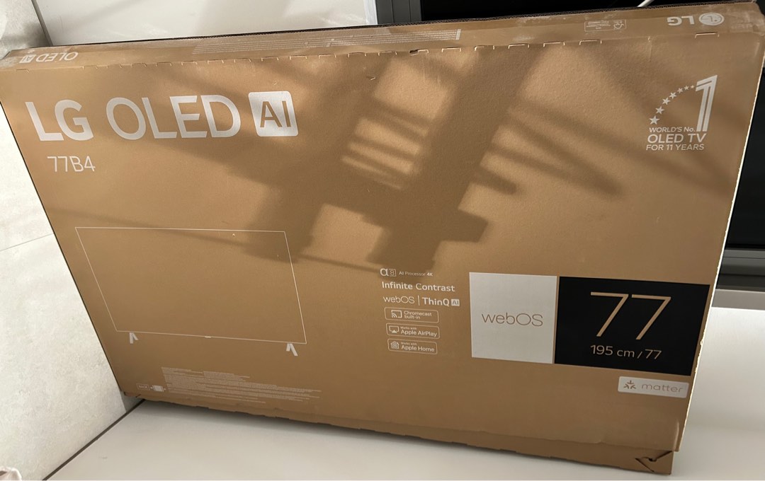 TV box for 77 inch LG OLED, TV & Home Appliances, TV & Entertainment ...