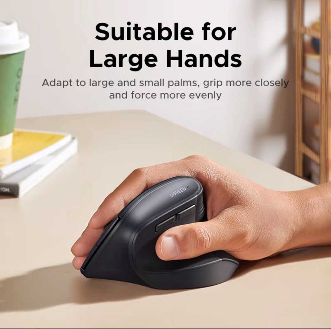 UGREEN Vertical Ergonomic Mouse - Bluetooth 5.0465739419956684801
