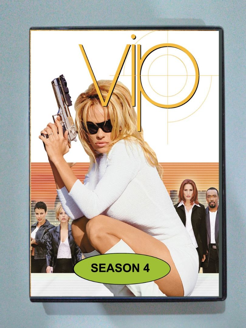 V.I.P. TV SERIES (1998-2001) COMPLETE SEASON 4 DVD SET- Pamela Anderson ...