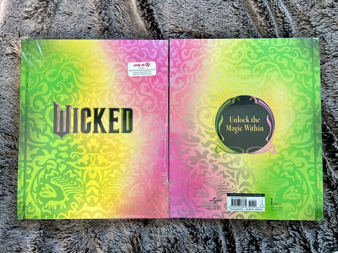 Wicked The Official Visual hard bound book (target exclusive) (Category: Storybooks) located in Paranaque City. Submitted by kristhings (Listing ID 1406168686, Image 1). Description: The official Wicked visual hard bound book It’s really heavy!.