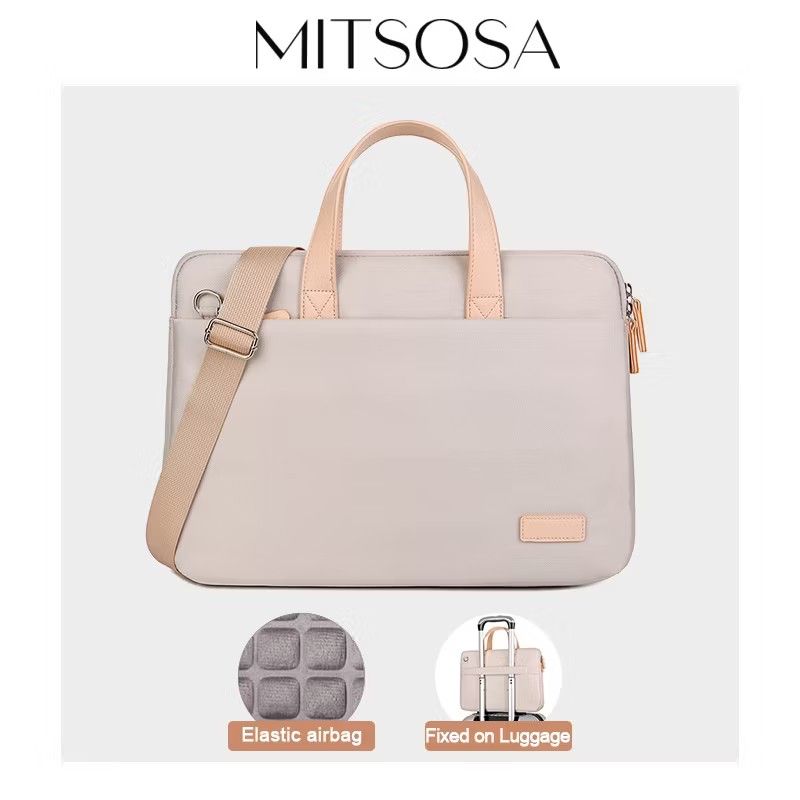 14-inch Off White Laptop Bag (Category: Shoulder Bags) located in Pasay City. Submitted by declutter_j (Listing ID 1402250227, Image 1). Description: Laptop bag for sale - color: off white - suitable for up to 14-inch laptops - good cushion inside and water resistant - condition: lightly used (only used a couple of times before switching to a bigger laptop) - RFS: decluttering, need funds.