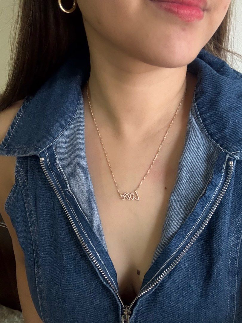18k hk setting tiffany love necklace (Category: Necklaces) located in Mandaluyong City. Submitted by _jlasb (Listing ID 1402280099, Image 3). Description: 18k HK Setting Mirror Copy Tiffany Necklace Natural diamond 16-18” 4.35g 0.23ct / 67p.