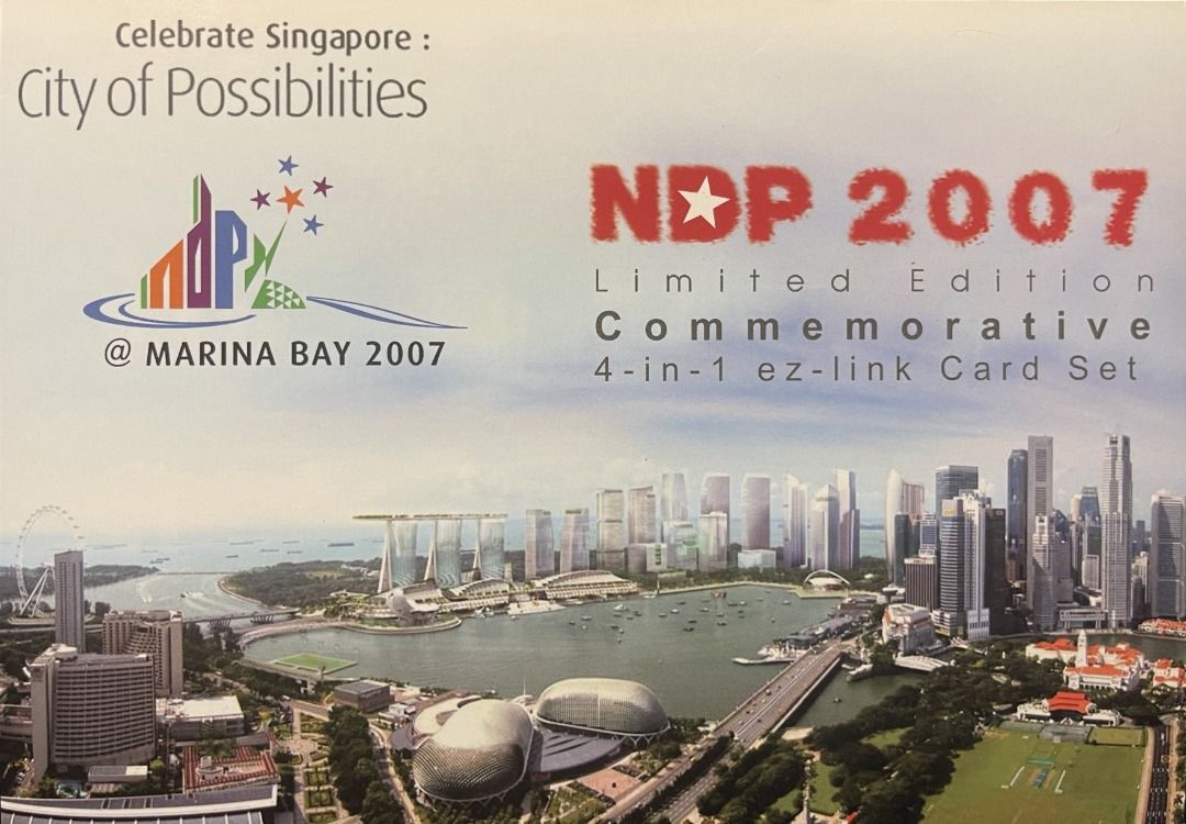 2007 NDP Limited Edition Commemorative 4-in-1 ez-link Card Set (JW-291 ...