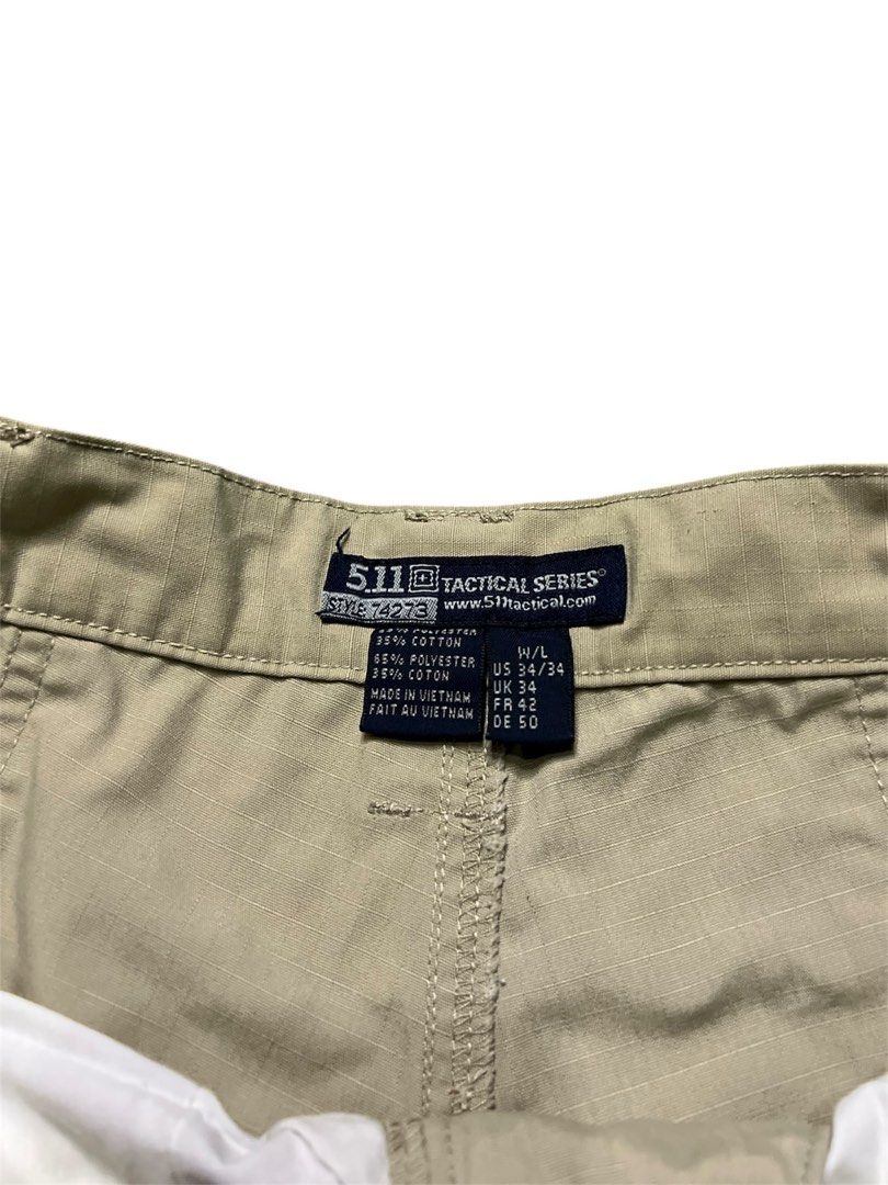 5.11 Tactical Series Cargo Pants (Category: Jeans) located in Palauig. Submitted by thrifterthriftingthrifted (Listing ID 1402112087, Image 2). Description: Dimensions : 34 waist 38 length.