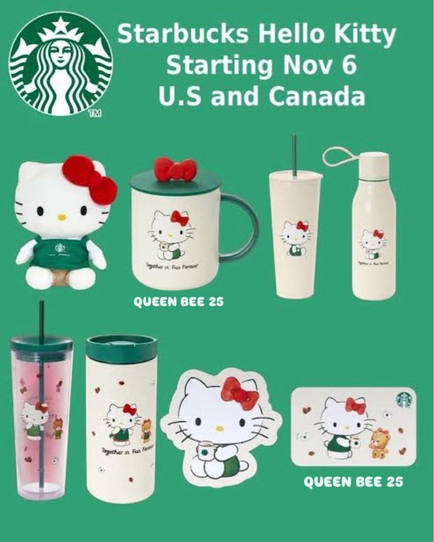 🍎 HELLO KITTY | STARBUCKS 🍎 (Category: Water Bottles & Tumblers) located in Makati City. Submitted by avenue.de.belle (Listing ID 1402271119, Image 3). Description: 🍎 HELLO KITTY | STARBUCKS 🍎 ⚠️ We exclusively offer GENUINE products and ensure their AUTHENTICITY. ⚠️ 🍎 BRAND NEW with SKU 🍎These were sourced overseas during our recent trips. • Drops on Nov 6 @ US and CANADA • ETA Nov 15 • For Pre-Order • 50% to secure order.