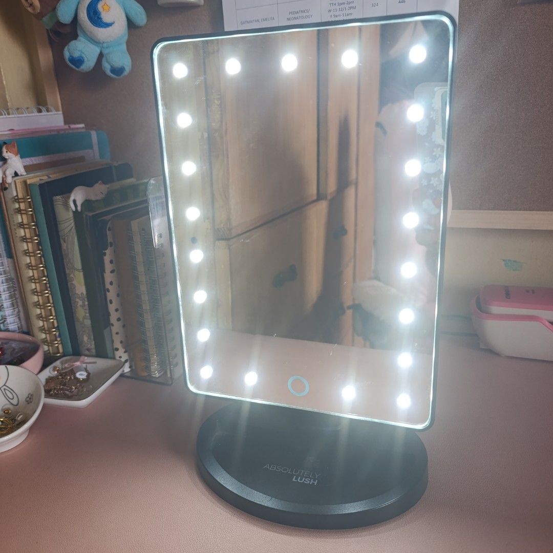 Absolutely Lush LED Makeup Mirror (Category: Makeup) located in Las Pinas. Submitted by min_yanna (Listing ID 1402237171, Image 2). Description: - LED-lit makeup mirror for perfect illumination. - Touch-sensitive power button. - Sturdy base with a small shelf for storage. - Rectangular shape. - Purchased in Canada Ganda nito!!! 😍 STRICTLY PAYO ONLY. - Payment options: GCash/BDO - Shipping via SDD/Flash Express - Item location: Pamplona Uno, Las 