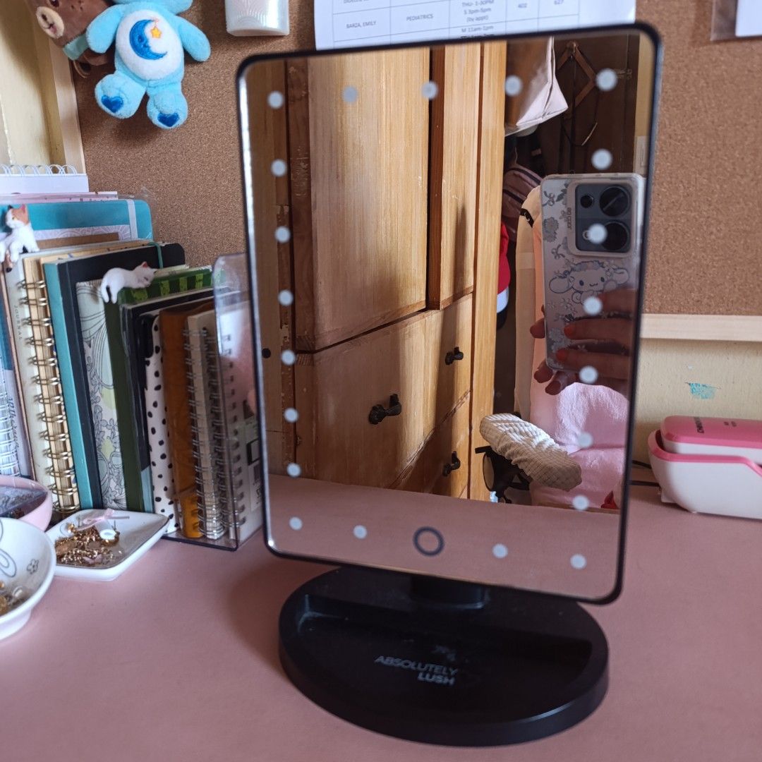 Absolutely Lush LED Makeup Mirror (Category: Makeup) located in Las Pinas. Submitted by min_yanna (Listing ID 1402237171, Image 1). Description: - LED-lit makeup mirror for perfect illumination. - Touch-sensitive power button. - Sturdy base with a small shelf for storage. - Rectangular shape. - Purchased in Canada Ganda nito!!! 😍 STRICTLY PAYO ONLY. - Payment options: GCash/BDO - Shipping via SDD/Flash Express - Item location: Pamplona Uno, Las 