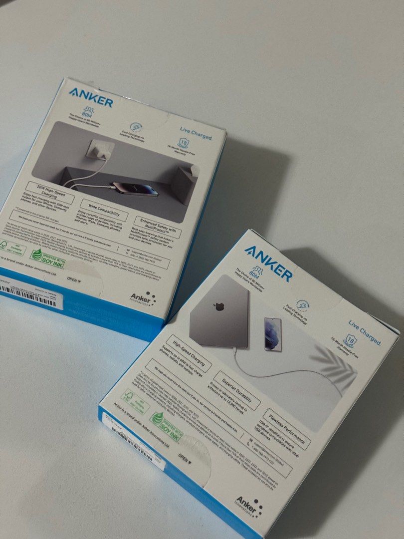 ANKER Adapter & Charging Cable Set USB-C (Category: Cables & Adaptors) located in Quezon City. Submitted by just0063 (Listing ID 1402188331, Image 2). Description: ANKER Adapter & Charging Cable Set USB-C Brand new, sealed compatible for apple, samsung, google and more.