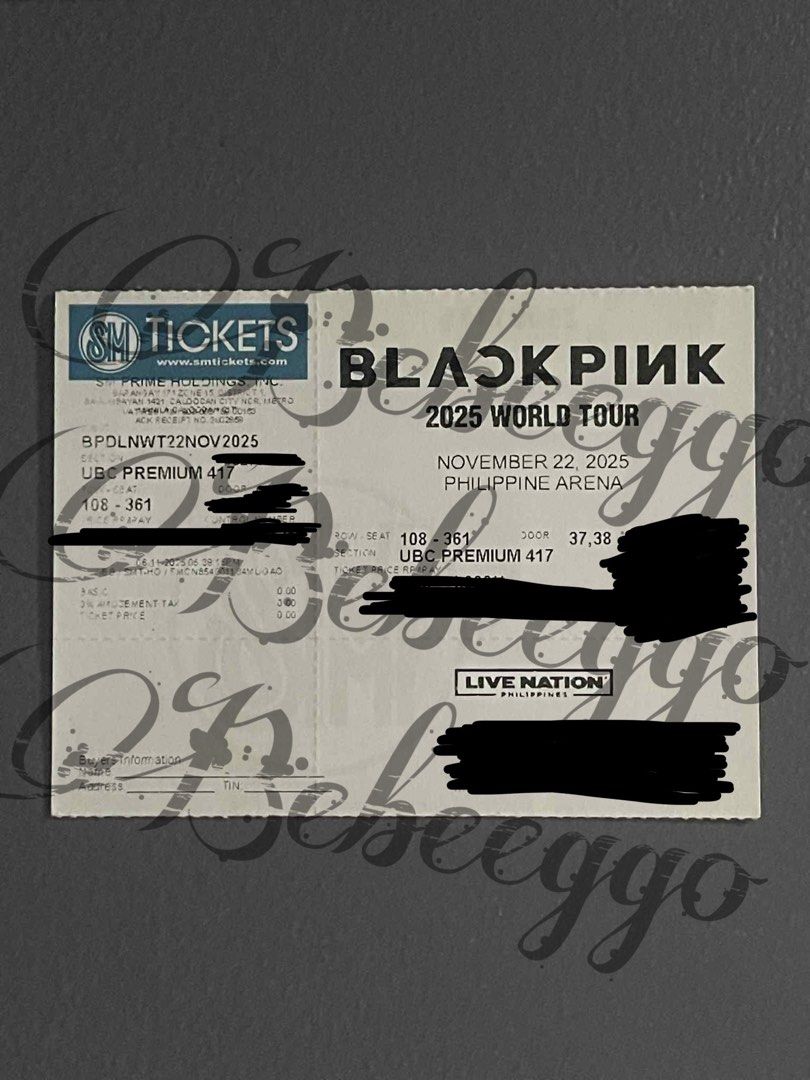 BLACKPINK 2025 World Tour UBC PREM (Category: Events Tickets) located in Manila. Submitted by nellllllh (Listing ID 1402128045, Image 1). Description: WTS/LFB/PH !! 🖤🩷 BLACKPINK BULACAN DAY 1 - UBC PREM - willing to do meet ups ( around metro manila RFS: busy sched.. (DM ME IF INTERESTED) .