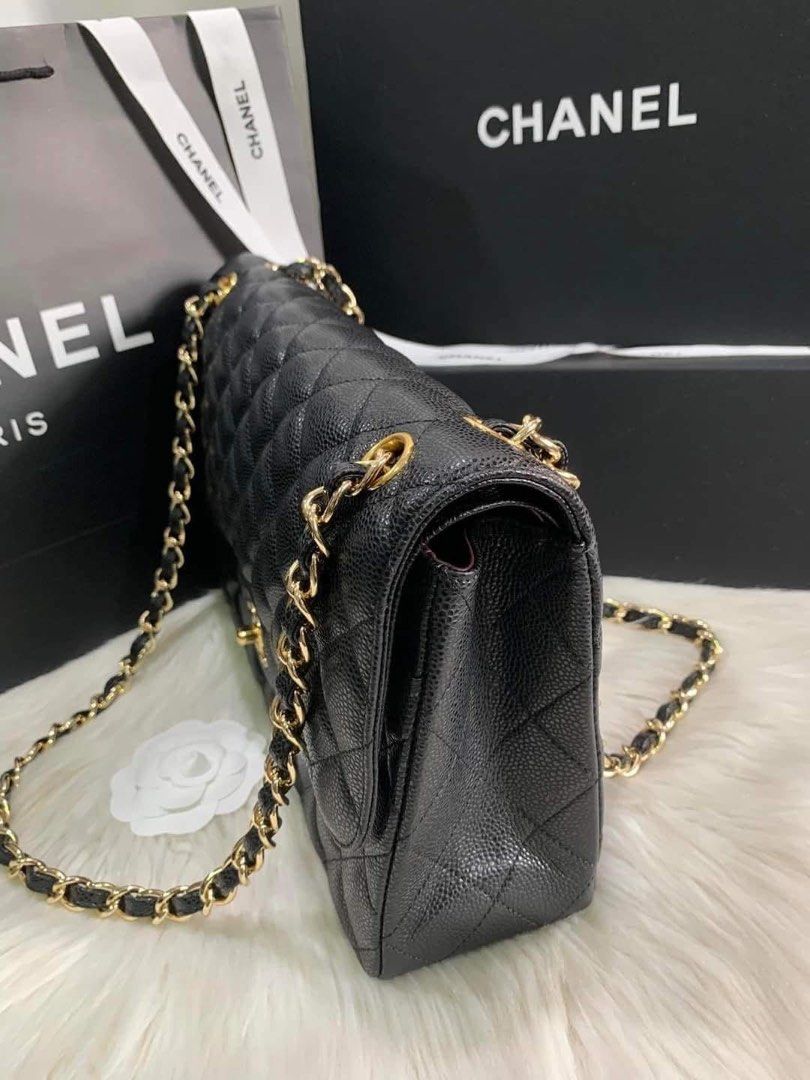 Chanel Flap Jumbo caviar leather (Category: Luxury Bags & Wallets) located in Quezon City. Submitted by rarebagsfrmjapan (Listing ID 1394606918, Image 2). Description: IMPORTANT PLS READ !!! PERFECT GIFT OR GIVEAWAYS REWARD UR SELF OR LOVE ONES AT LEAST ONCE A YEAR !!! ALL ITEMS ARE FROM ABROAD JAPAN,,DUBAI,,USA ETC 𝐃𝐈𝐒𝐂𝐋𝐀𝐈𝐌𝐄𝐑: we are 𝐧𝐨𝐭 𝐚𝐬𝐬𝐨𝐜𝐢𝐚𝐭𝐞𝐝 𝐰𝐢𝐭𝐡 𝐭𝐡𝐞 𝐛𝐫𝐚𝐧𝐝𝐬 𝐭𝐡𝐚𝐭 𝐚𝐫𝐞 𝐥𝐢𝐧𝐤𝐞𝐝 𝐚𝐧𝐝 𝐬𝐭𝐚𝐭𝐞