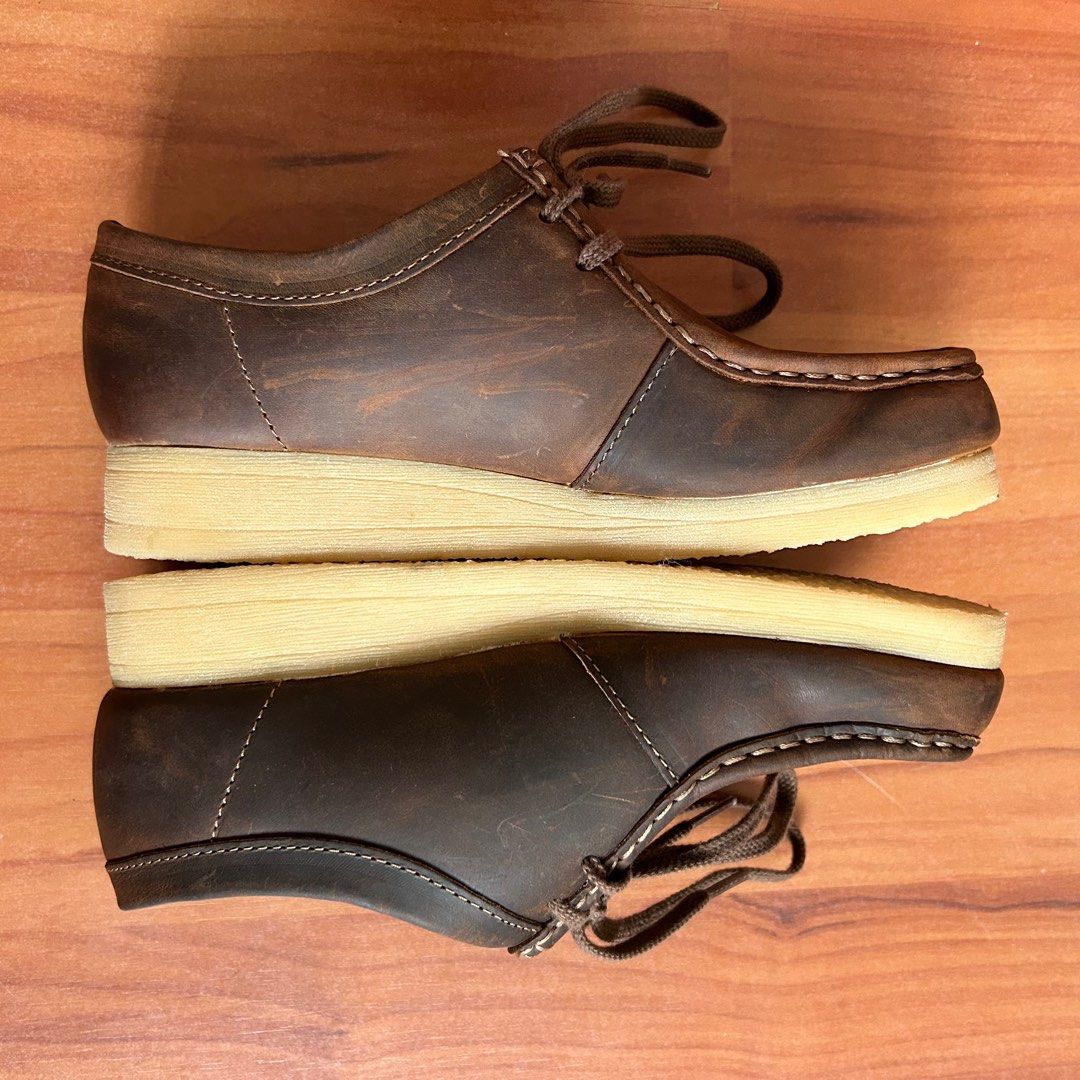 Clarks wallabees beeswax (Category: Boots) located in Manila. Submitted by pl4y_it_4g4in (Listing ID 1402161133, Image 2). Description: No issue Clarks wallabee beeswax Size 3.5 UK 36 US 36 EU .