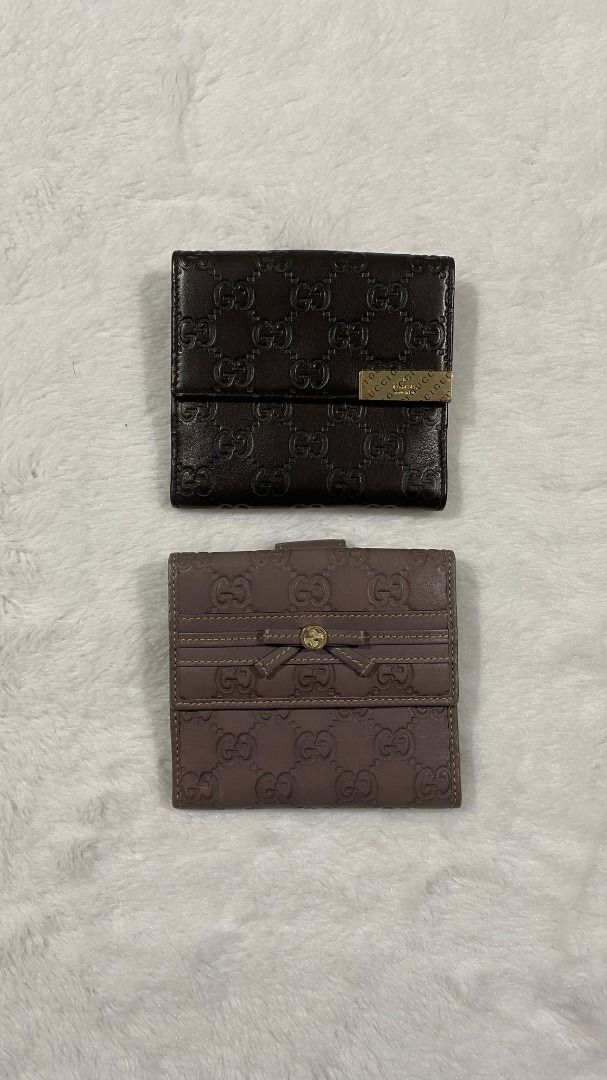 Gucci Bi-Fold Wallet (Category: Luxury Bags & Wallets) located in Manila. Submitted by jeanskiecloset (Listing ID 1402283636, Image 1). Description: 100% Authentic Gucci Wallet Preloved Gucci Shima Bi-Fold Wallet ₱12,000 Preloved Gucci Guccissima Bi-Fold Wallet ₱12,000.