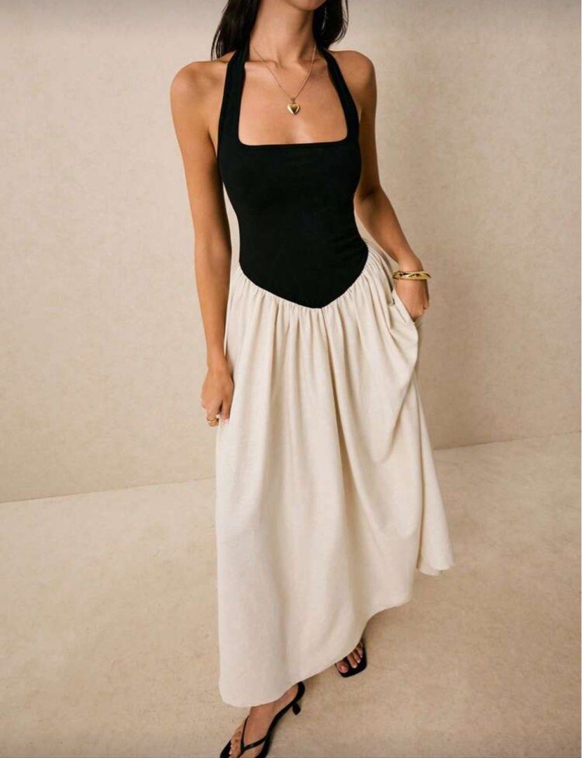 Halter Neck Maxi Dress (Category: Dresses) located in Taguig. Submitted by maybsv (Listing ID 1402211648, Image 2). Description: Never worn. Nice to wear! Hindi lang siya bagay sa akin..