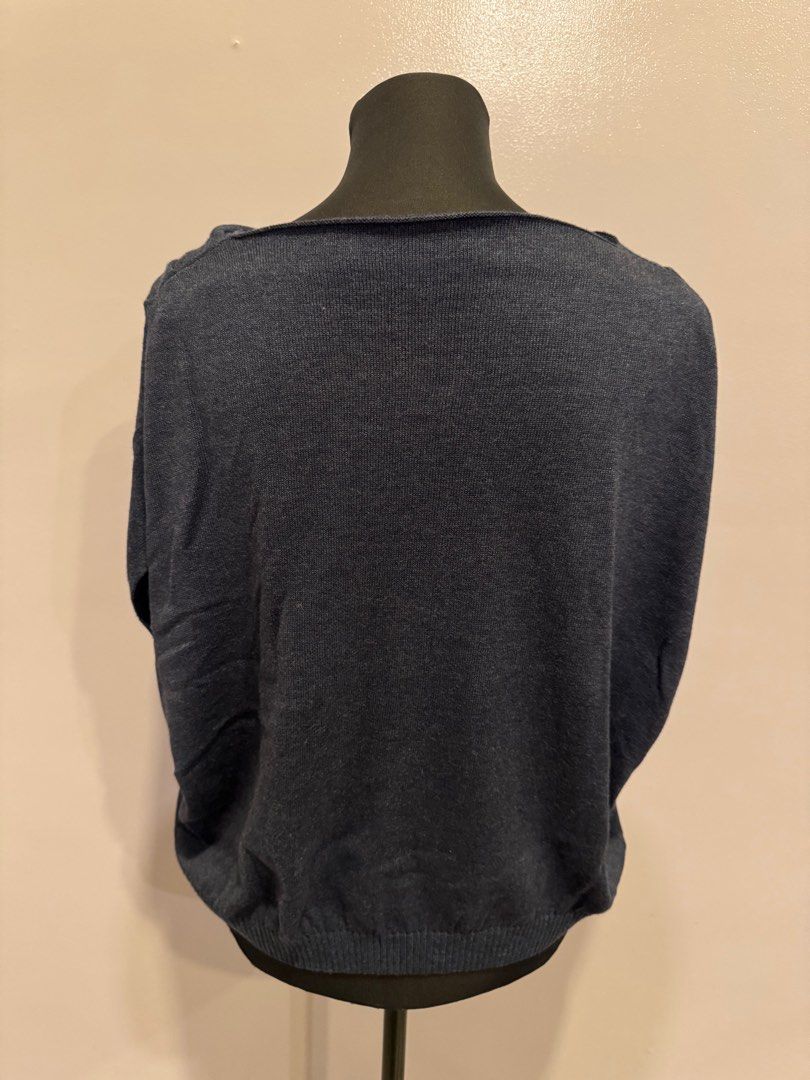 Harlan + Holden Knitted Blouse (Category: Blouses) located in Las Pinas. Submitted by once_loved_store2 (Listing ID 1402256394, Image 2). Description: •Once loved authentic Harlan + Holden knitted blue blouse •XL •No issues •Lightly used.
