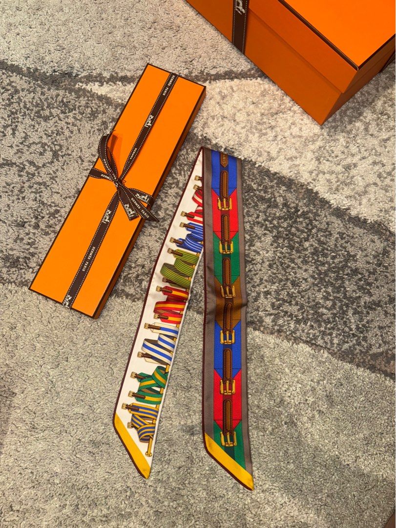 Hermes Limited Edition Leather Twilly- Les Sangles forever (Category: Luxury Accessories) located in Quezon City. Submitted by luxury.shop_ph (Listing ID 1402265031, Image 1). Description: Brandnew limited editin Complete with box, ribbon and paperbag.