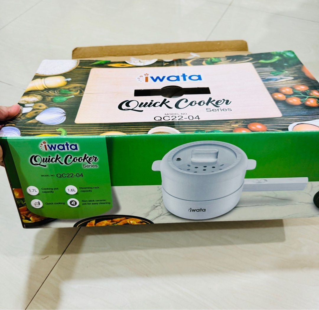 Iwata Quick Cooker QC22-04 (Category: Cookers) located in Quezon City. Submitted by kissesandmore (Listing ID 1402151275, Image 1). Description: Iwata quick cooker brand new shipping c/o buyer.
