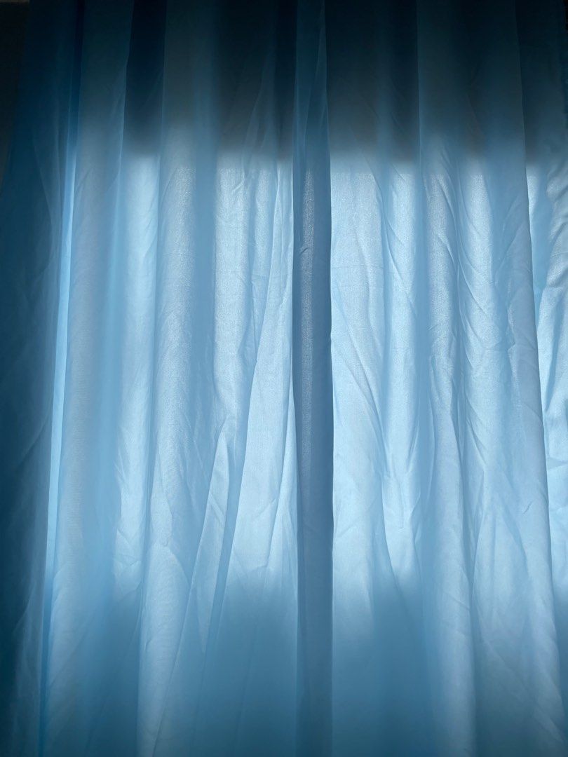 Baby Blue Curtains Non Ring Rod Pocket (Category: Curtains & Blinds) located in Muntinlupa City. Submitted by junesparkle9998 (Listing ID 1402117745, Image 2). Description: 100% Canadian cotton curtain! Very soft and is semi-blackout. Two panels both 7 ft long :) doesn’t have rings as I prefer a rod pocket style curtain looks cleaner and classier. .