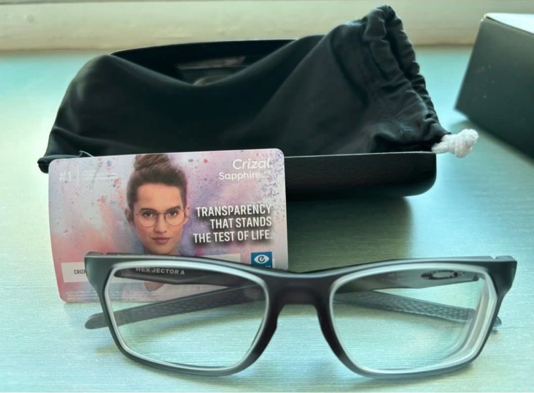 Oakley Hex Jector A Eyeglasses - Satin Grey Smoke, Men's Fashion ...