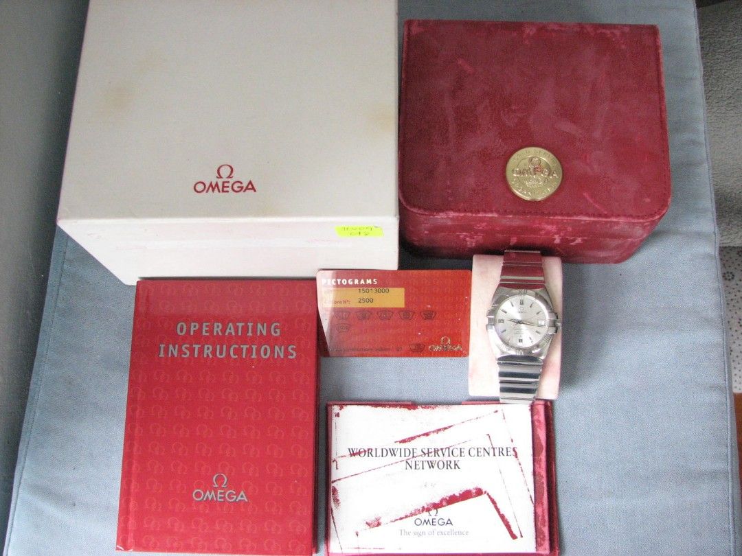 Omega Constellation Co-Axial Chronometer Watch (Category: Luxury Watches) located in Manila. Submitted by Mr.FunTIMEsTICK (Listing ID 1402105677, Image 3). Description: FOR SALE: STILL FRESH! OMEGA Constellation Double Eagle Watch Co-Axial Chronometer Caliber 2500 Automatic Movement with Box and manual Model/Reference # : 1501.30.00 With Date Function Very Nice and Clean Silver Face/Dial Superluminous hour markers Butterfly Clasp Size 36mm - mens