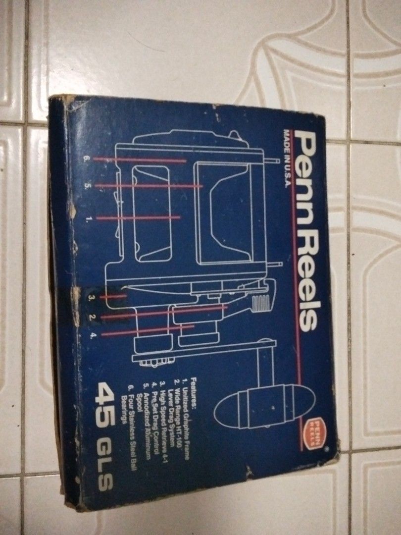 PENN SENATOR 45 GLS GRAPHITE LEVER DRAG FISHING REEL | eBay PENN