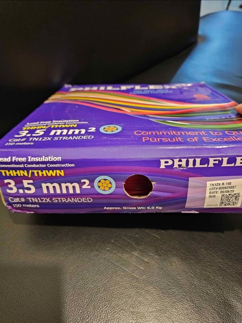 Philflex THHN/THWN 3.5mm2 Stranded Wire, Furniture & Home Living, Home ...