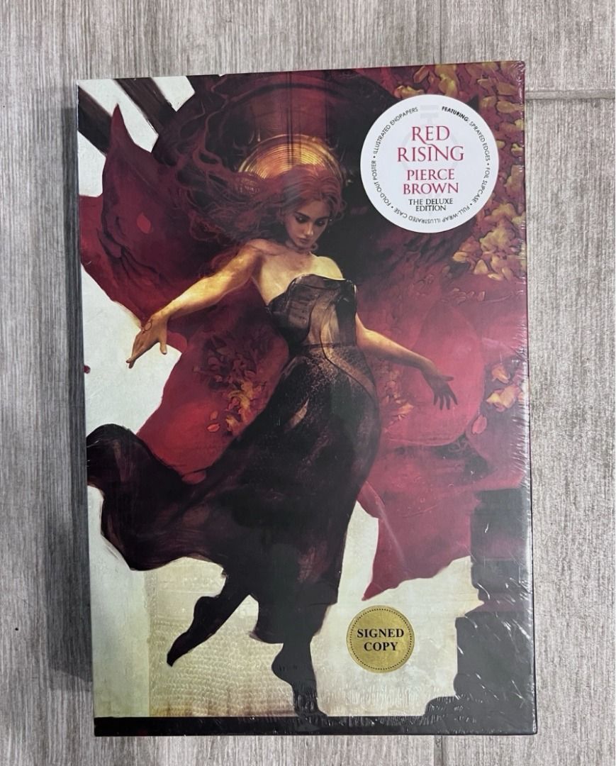 Pierce Brown SIGNED BOOK Red Rising DELUXE SLIPCASE EDITION Hardcover ...