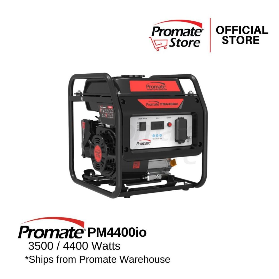 Promate PM4400io Inverter Gasoline Generator 4kVa | 3500/4400W | Pure ...