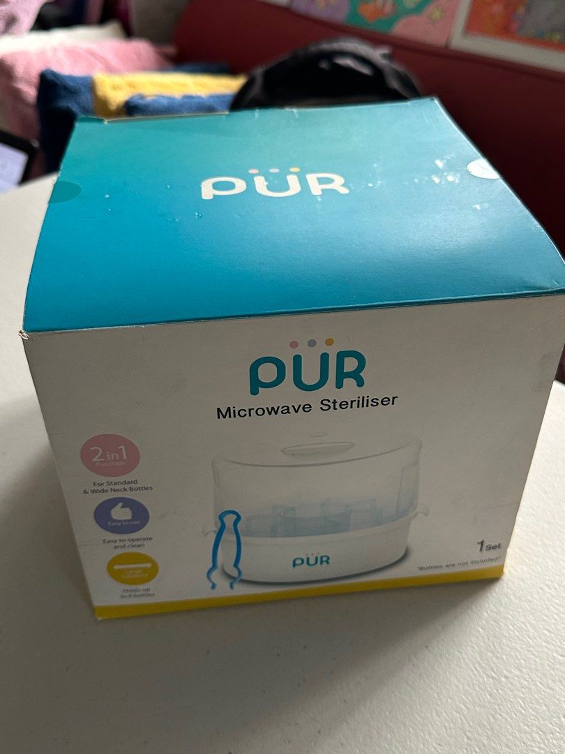 Pur Microwave Steriliser (Category: Breastfeeding & Bottle Feeding) located in Quezon City. Submitted by camie81 (Listing ID 1402188914, Image 2). Description: Brand new for microwave bottle steriliser.